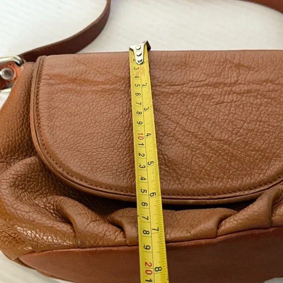 Valentina brown leather crossbody bag (B83) - Picture 10 of 11